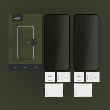 HOFI [2-Pack] iPhone 16 Pro Härdat Glas Skärmskydd Privacy