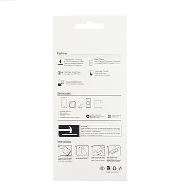 Härdat Glas 2,5D Skärmskydd för iPhone 15, 50-pack