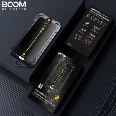 BOOM iPhone 14 Plus Privacy Härdat Glas Skärmskydd - 2 Pack
