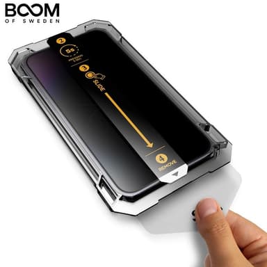 BOOM iPhone 14 Plus Privacy Härdat Glas Skärmskydd - 2 Pack