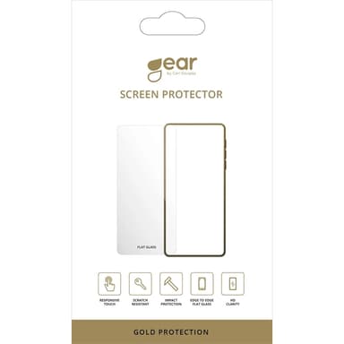 Gear iPhone 16 Pro Max Härdat Glas Skärmskydd 2.5D - Guld