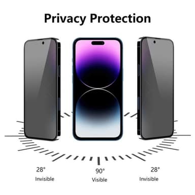[1-PACK] Privacy Härdat Glas Skärmskydd iPhone 14 Pro Max