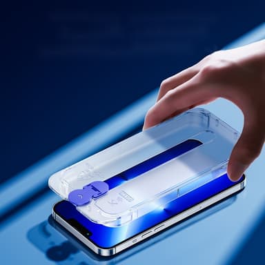 Joyroom iPhone 14 Plus Härdat Glas Skärmskydd Knight med Mounting Kit