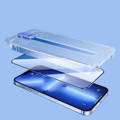 Joyroom iPhone 14 Plus Härdat Glas Skärmskydd Knight med Mounting Kit
