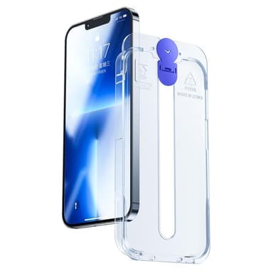 Joyroom iPhone 14 Plus Härdat Glas Skärmskydd Knight med Mounting Kit