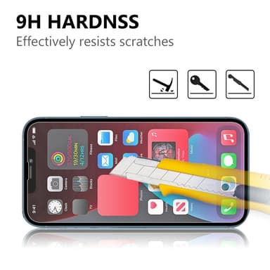 [2-PACK] Härdat Glas Skärmskydd iPhone 13 Pro Max - Clear