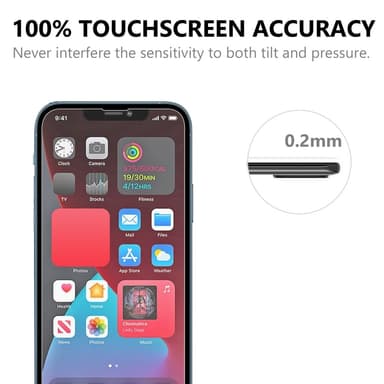 [2-PACK] Härdat Glas Skärmskydd iPhone 13 Pro Max - Clear