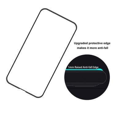 [1-PACK] iPhone 15 Pro Max Härdat Glas Skärmskydd - Svart