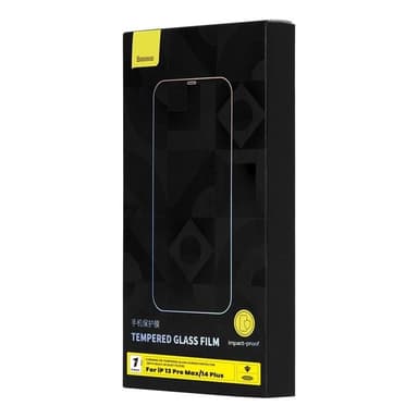 Baseus iPhone 14 Plus/13 Pro Max Härdat Glas Skärmskydd