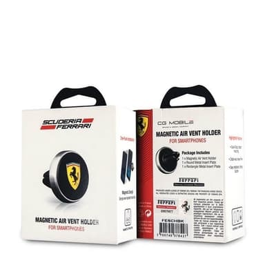 Ferrari magnet bilhållare för ventilationsgaller Svart