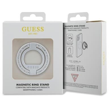 Guess Ringhållare Magsafe Rhinestone - Silver