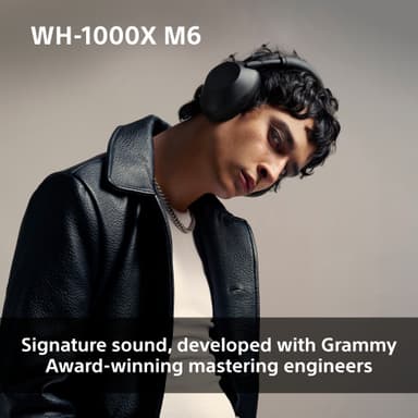 Sony WH-1000XM6 trådlösa around-ear-hörlurar (svarta)