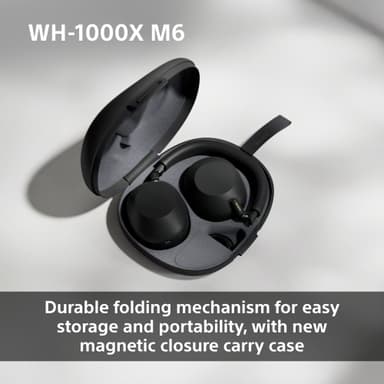 Sony WH-1000XM6 trådlösa around-ear-hörlurar (svarta)