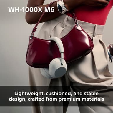 Sony WH-1000XM6 trådlösa around-ear-hörlurar (svarta)