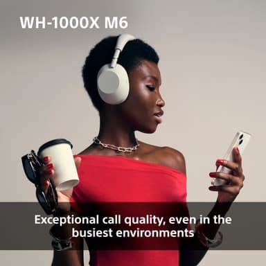 Sony WH-1000XM6 trådlösa around-ear-hörlurar (svarta)
