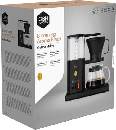 OBH Nordica Blooming Aroma kaffebryggare 2427 (svart)
