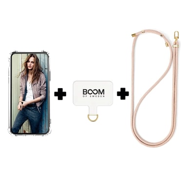 Boom iPhone 13 Skal med Halsband - Rosa - Elgiganten