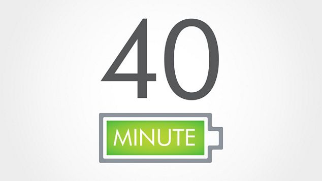 Dyson 40 minuter logo.