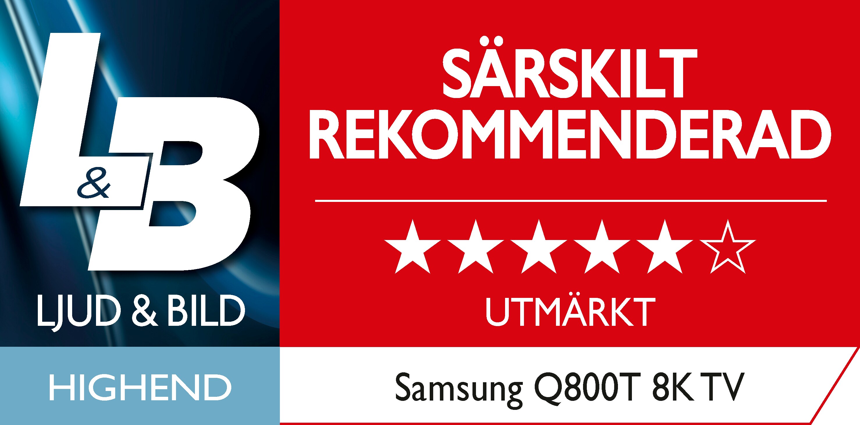  L & B-pris för Samsung Q800T SE