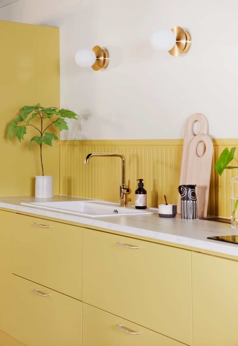 Yellow kitchen 
