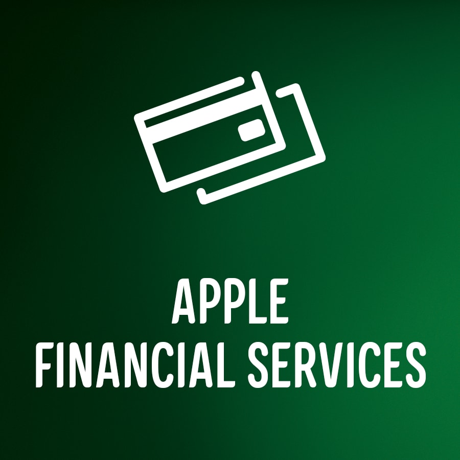 Texten "Apple Financial Services" och en kreditkortsikon som logotyp.