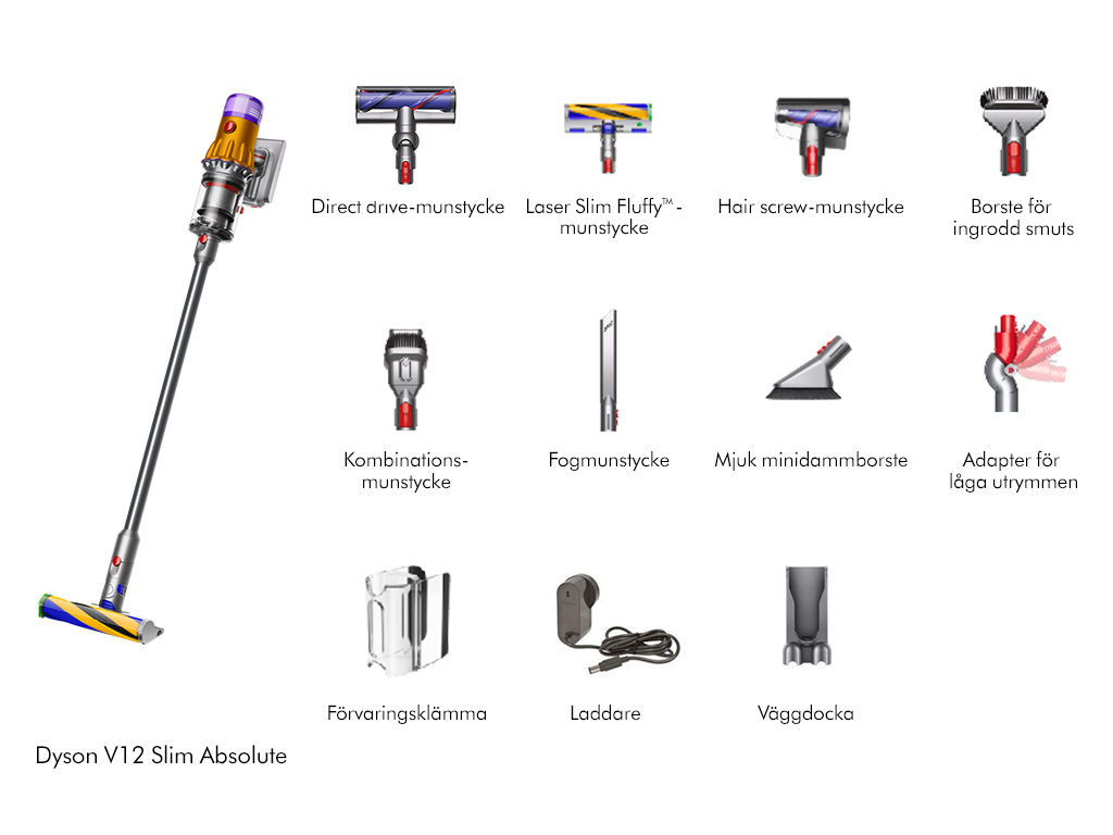Dyson V12 Slim - Tillbehör