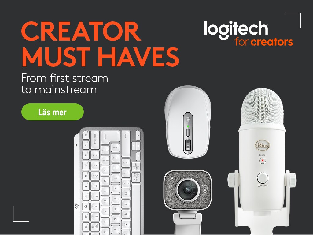 Logitech for creators banner