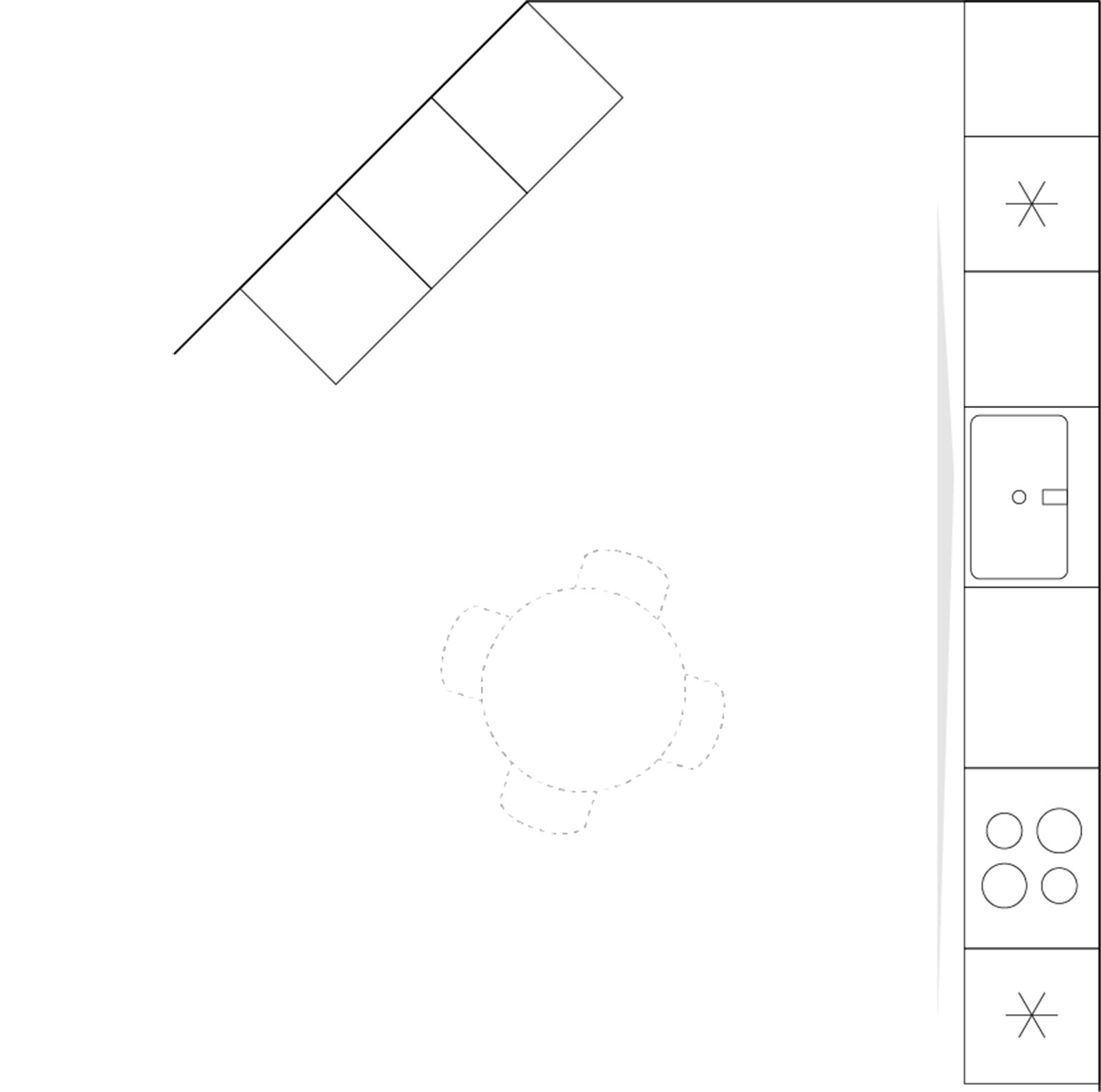 Planritning Epoq Trend Mellow: Delad planlösning.