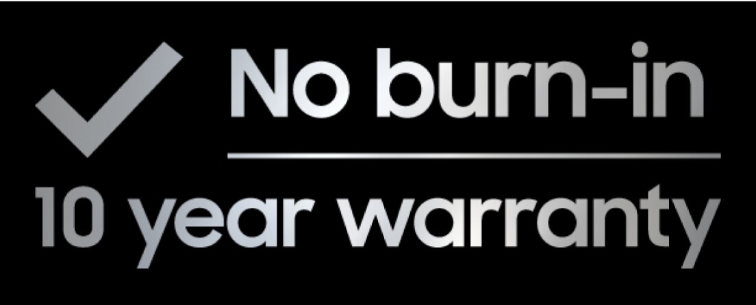 Texten No Burn-In 10 year screen burn warranty