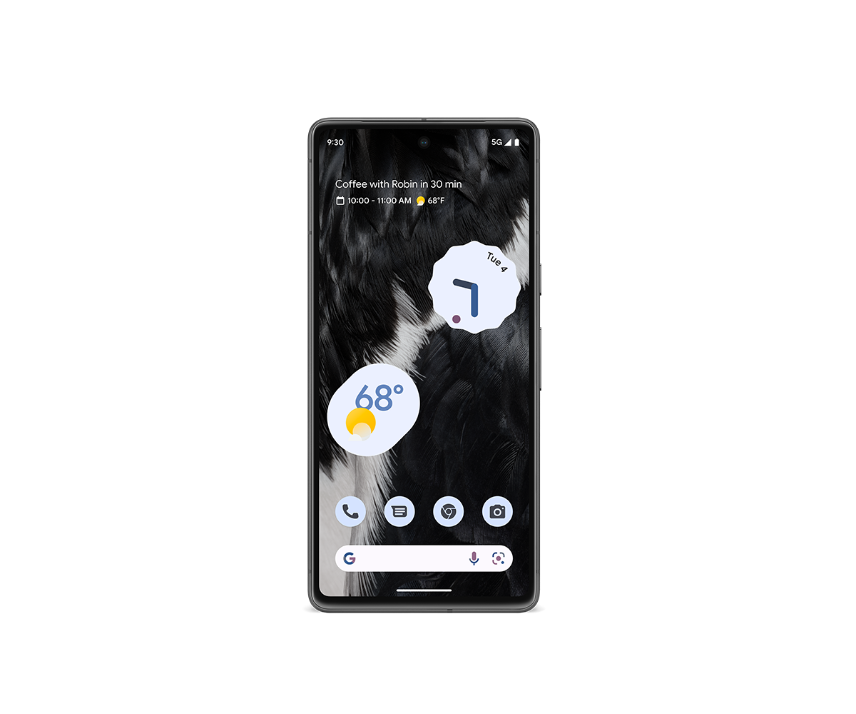 Framsidan av Pixel 7