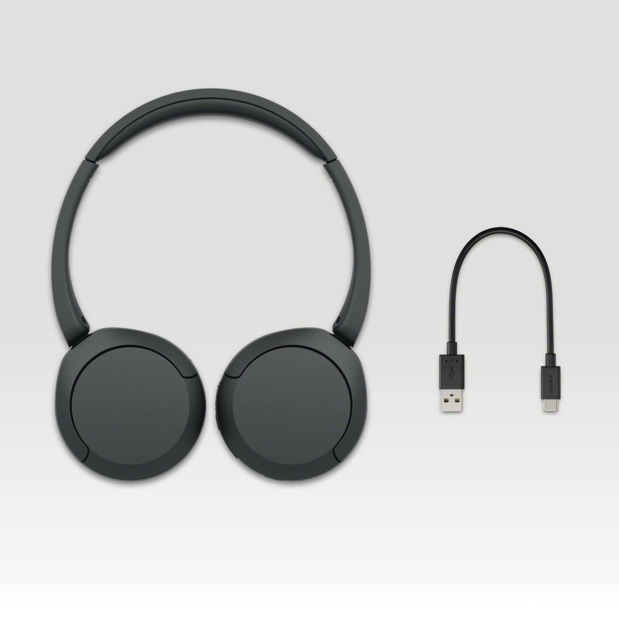 Sony WH-CH520-hörlurar och vad som finns i förpackningen