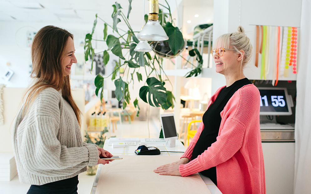 B2B - Two women in a store