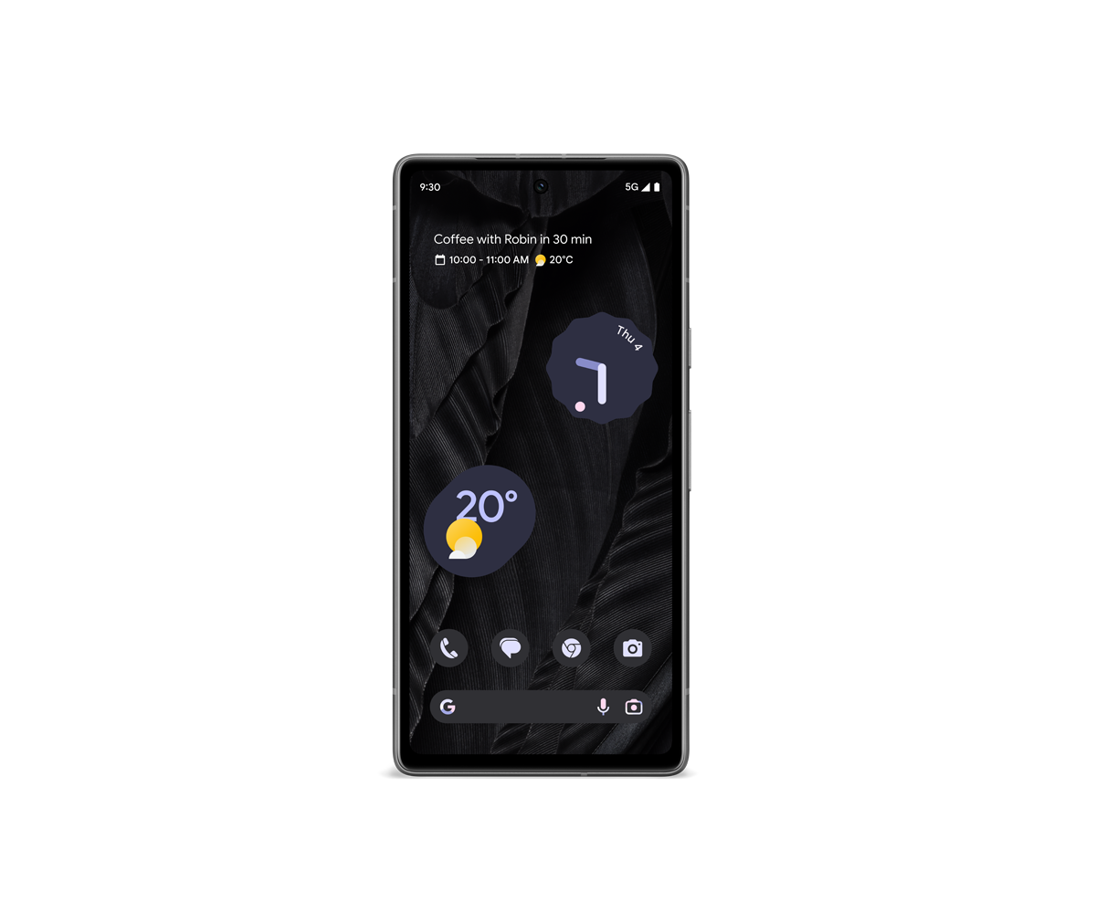 Framsidan av Pixel 7a