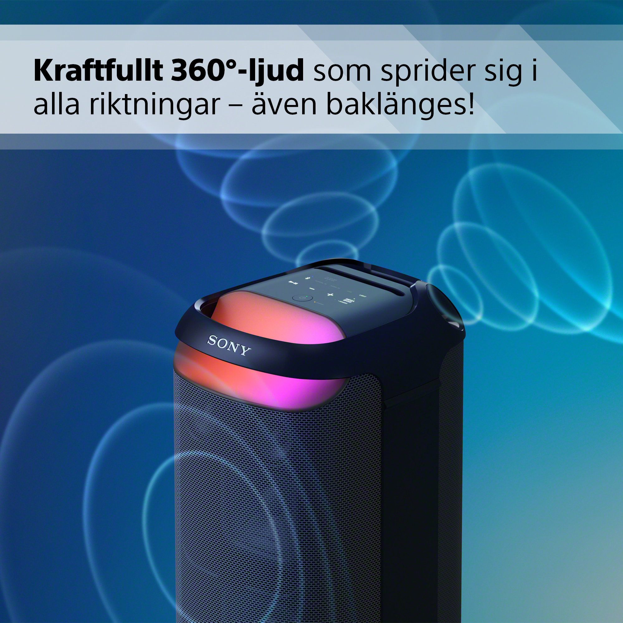 Kraftfullt 360°-ljud