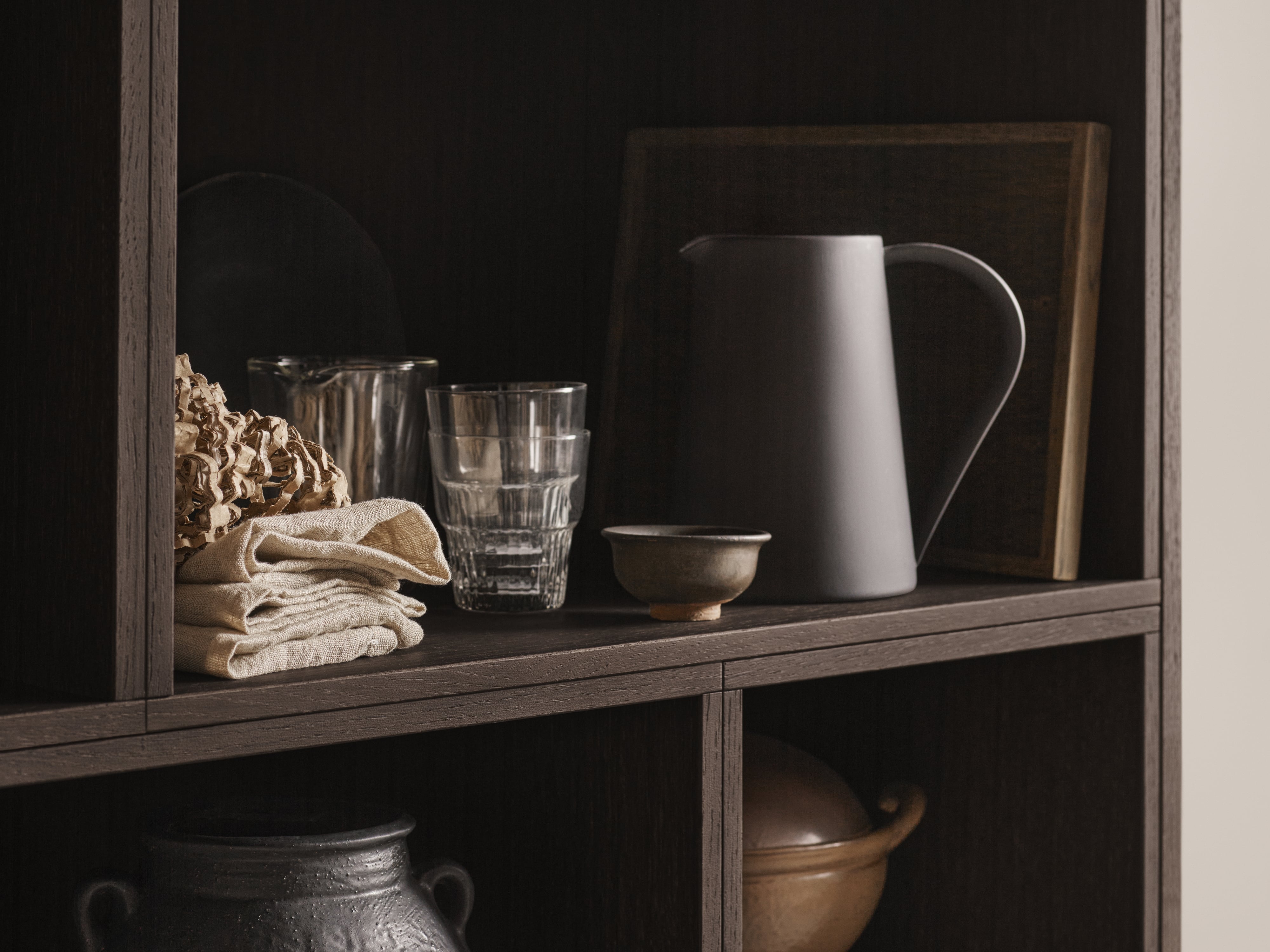 Epoq - kitchen - shelf in dark oak