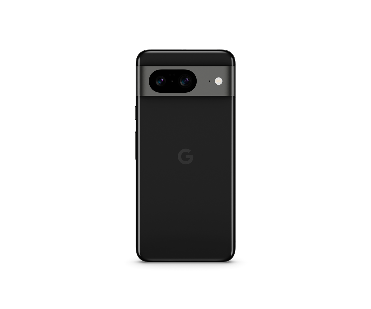 Baksidan av en Google Pixel 8