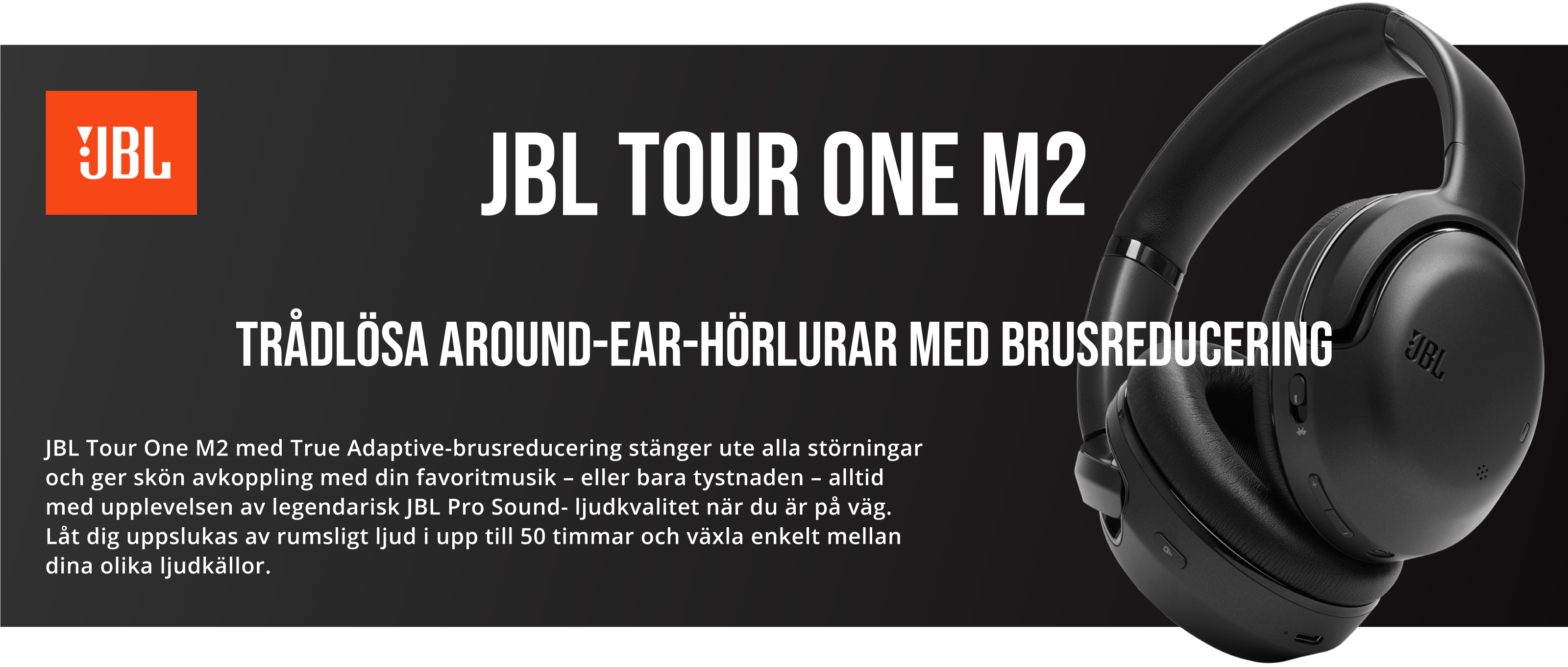 JBL Tour One MK2 trådlösa around ear-hörlurar (champagne) - Elgiganten