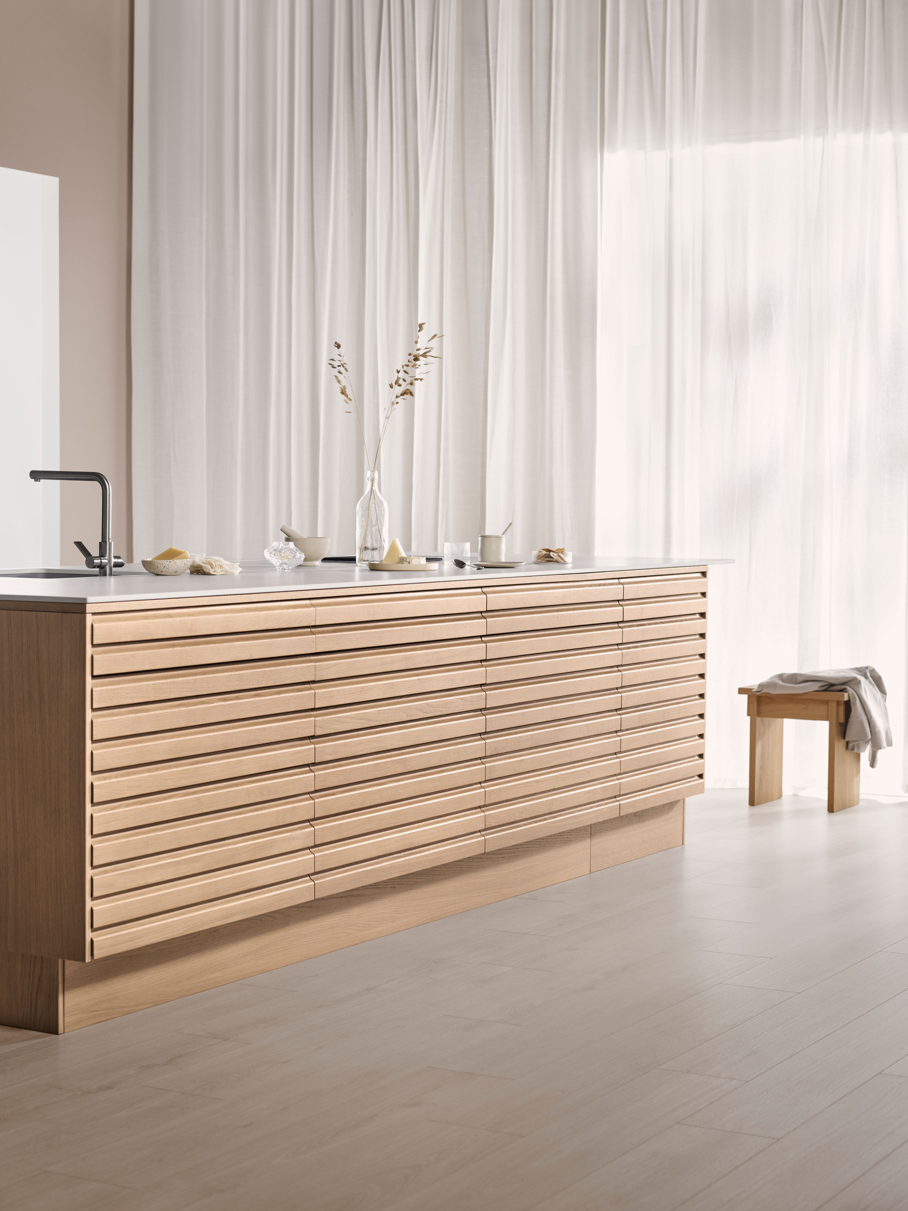 Wooden Epoq Lamella Natural Oak kitchen