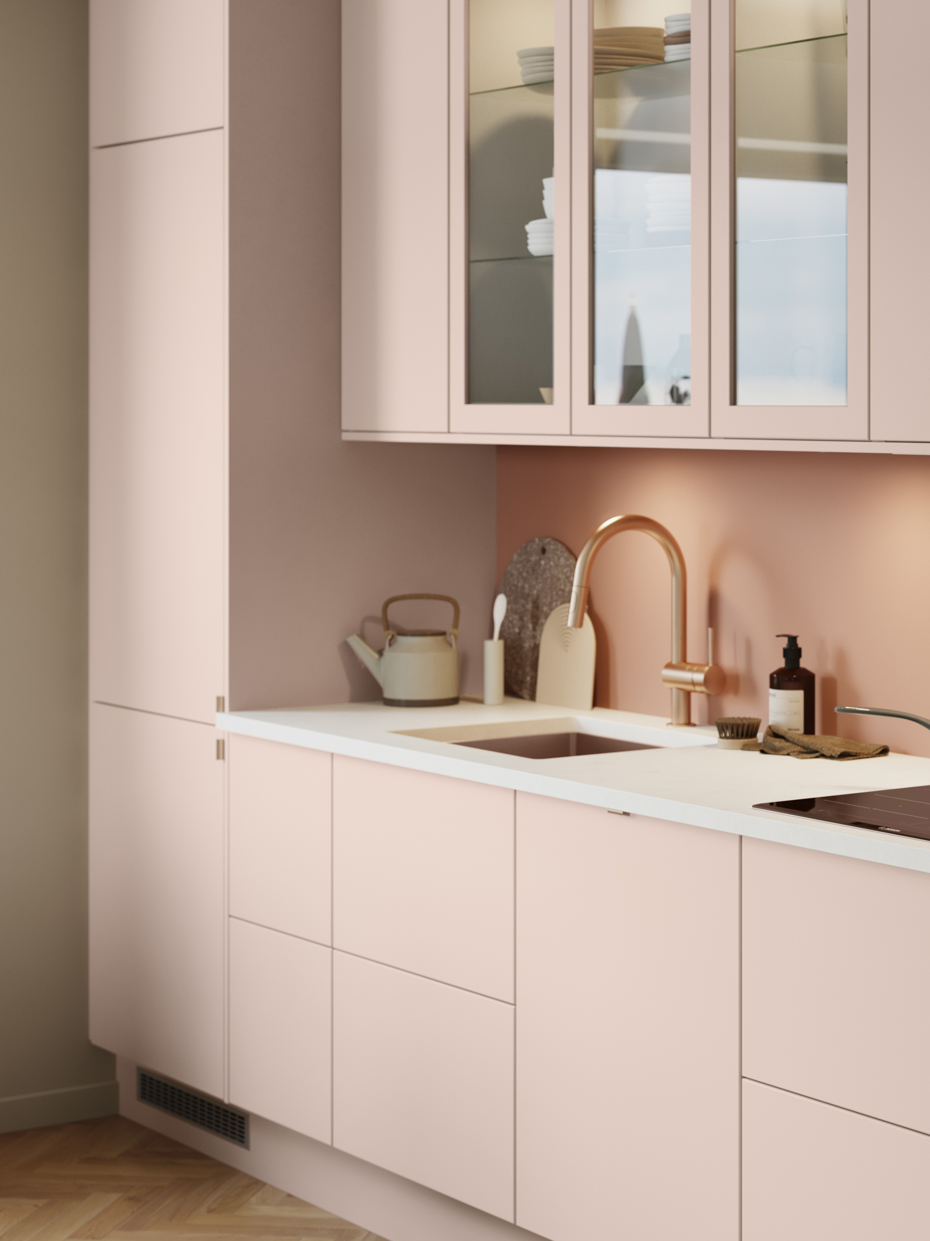 Epoq kitchen without handles - Epoq Trend Blush