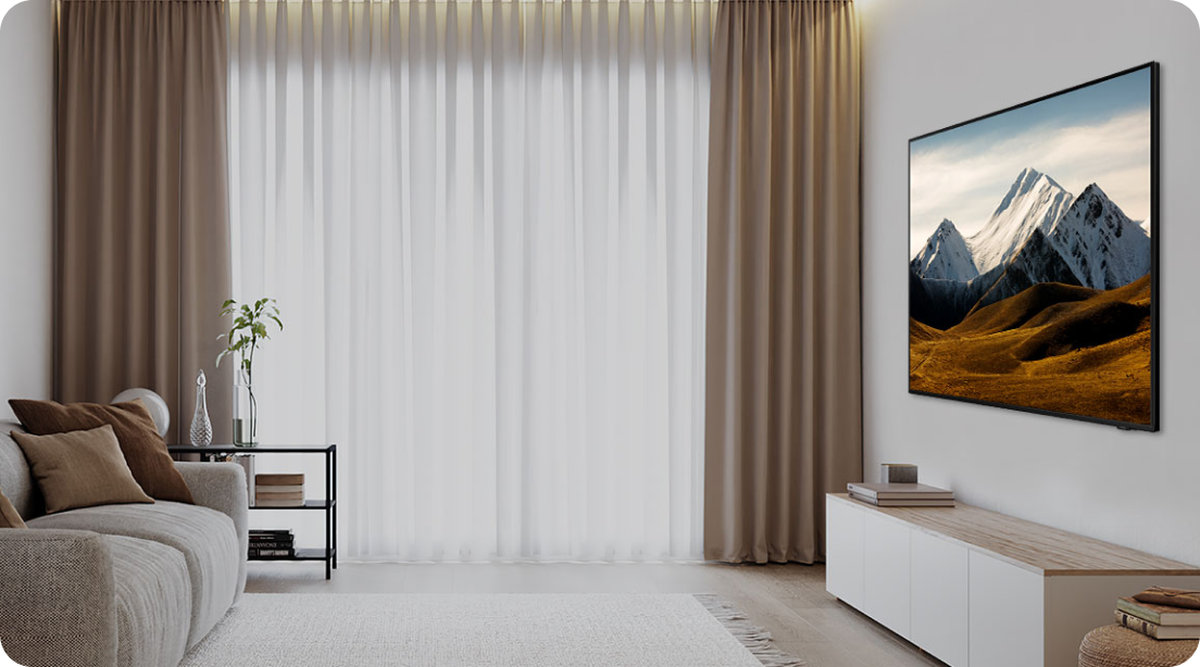 Thanks to the AirSlim Design, Samsung TV looks as good on the wall as on the TV stand