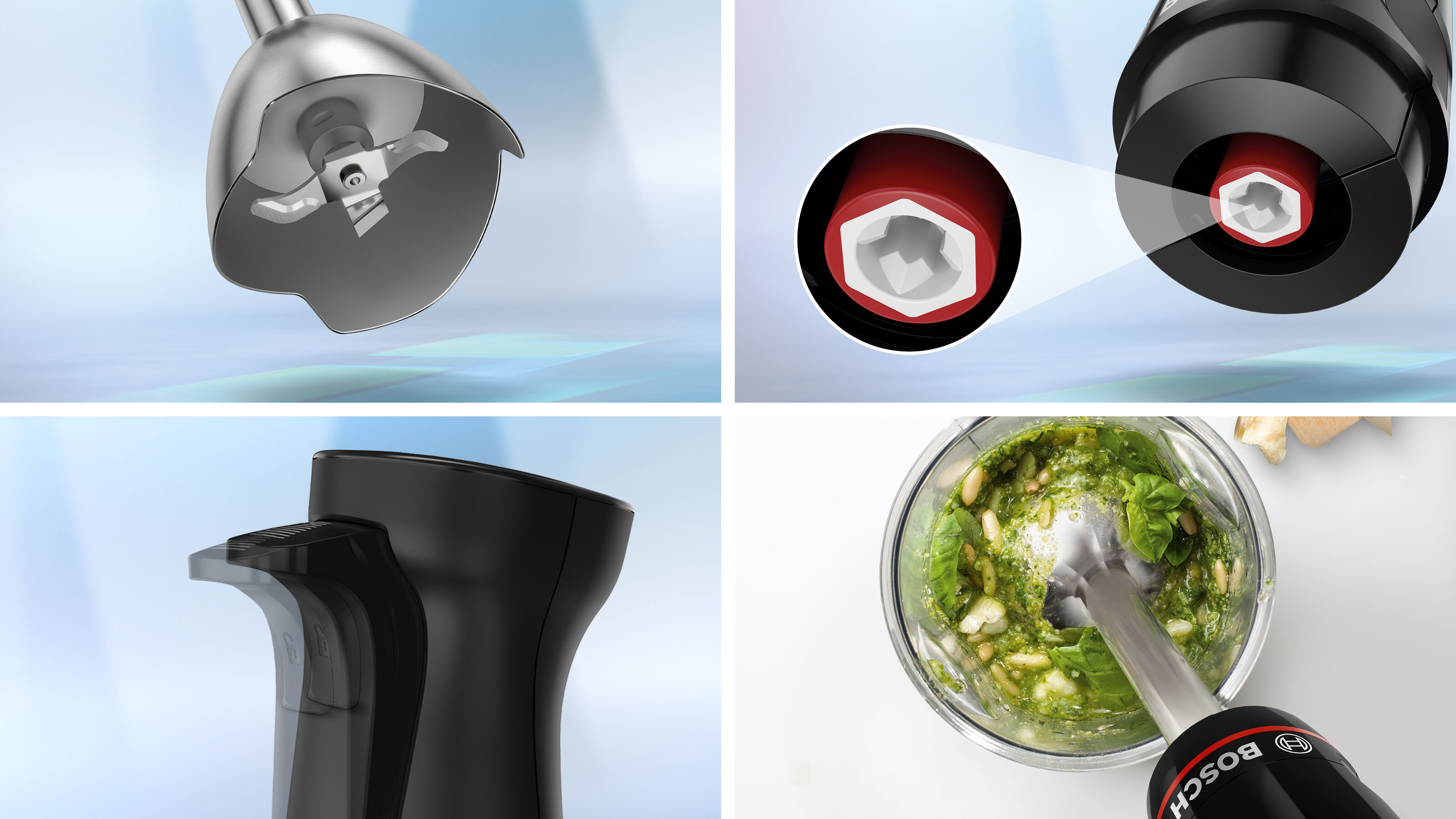 Bosch - SDA - Bosch MSM4B623 ErgoMaster hand blender with Stainless steel knife and AntiSplash function