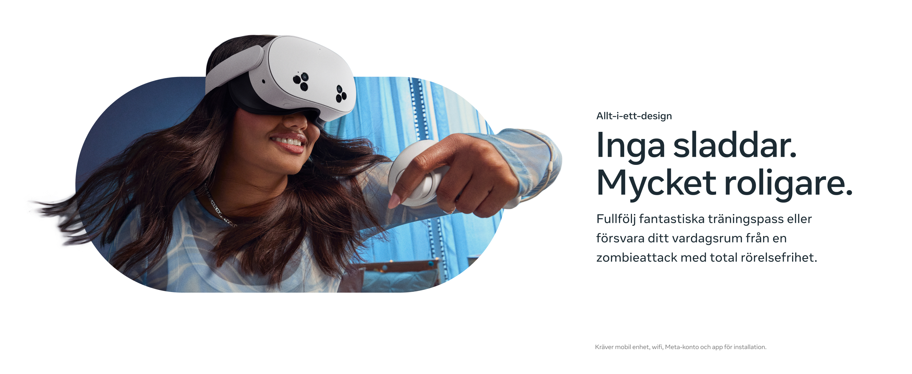 Meta Quest 3S VR-glasögon (128 GB) - Elgiganten - Elgiganten