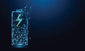 Illustration: Noder av energi i ett batteri.