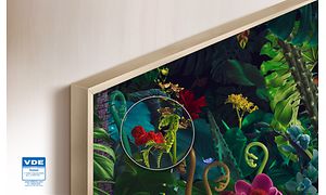 The Frame TV och illustration av 100% färgvolym
