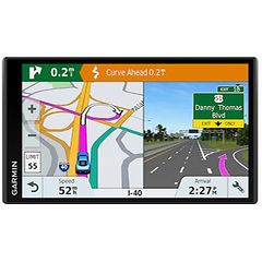 Garmin GPS för bil med två olika vyer på displayen. 