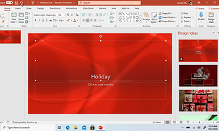 Powerpoint designer screenshot.