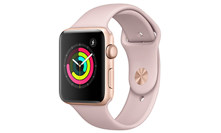 Apple Watch Series 3 produktbild - 38 mm - Pink Sand - sports band