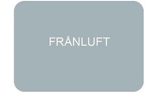 Frånluft i vit text på grå bakgrund.