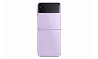 Baksidan av Samsung Galaxy Z Flip3 Lavender