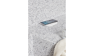 Epoq - Wireless charging on kitchen worktop.